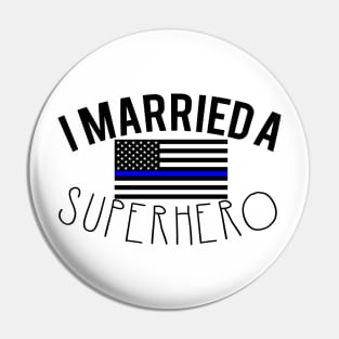 Police Superhero Pin