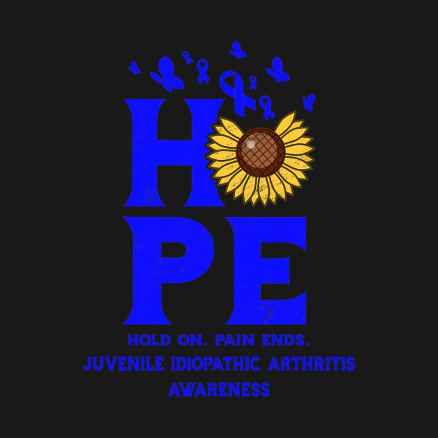 Juvenile Idiopathic Arthritis Awareness Jia Blue Ribbon by hony.white