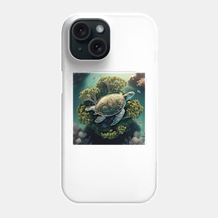 The flying turtle Phone Case