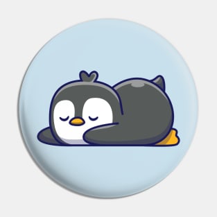 Cute penguin sleeping Pin