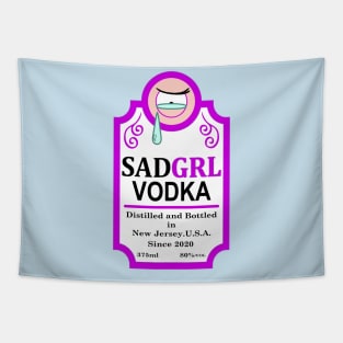 Sad Girl Vodka Tapestry