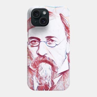 Nikolay Chernyshevsky Portrait | Nikolay Chernyshevsky Artwork | Line Art Phone Case