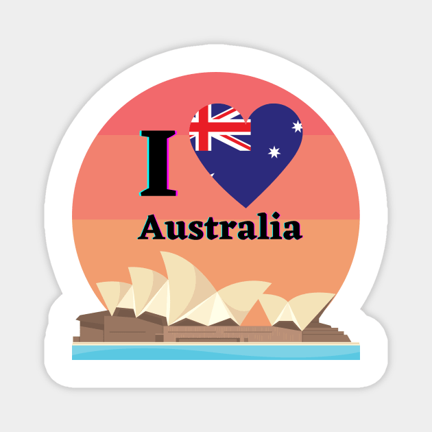 Australia Day Magnet by MPclothes