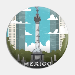 Mexico, Mexico. Retro travel poster Pin