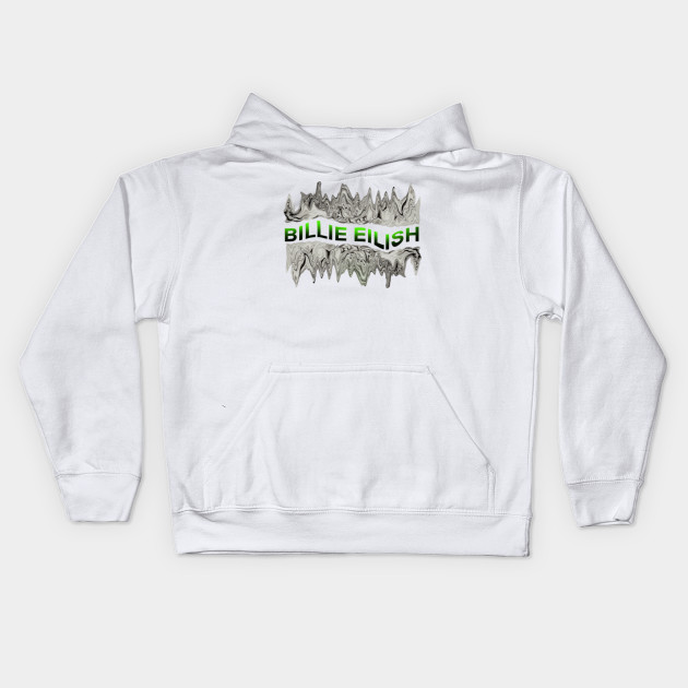 Billie Eilish Dripping Portrait Fan Art White Crewneck Sweatshirt
