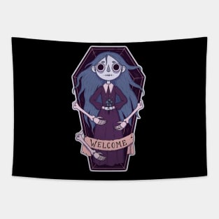 Coffin girl Tapestry