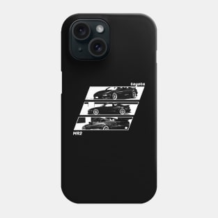 TOYOTA MR2 MK2 Black 'N White Archive 2 (Black Version) Phone Case