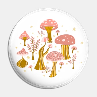 magic mushroom sticker Pin