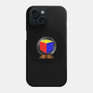 Rubik's Cube in a Snow Globe Phone Case