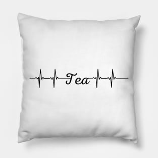 heart beat-tea Pillow