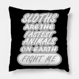 Funny Sloth Saying Lazy Sleepy Gift Pillow