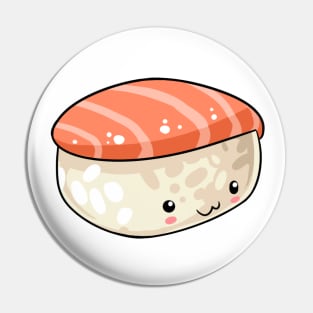Kawaii food salmon nigiri Japanese style Pin