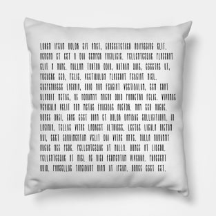 "Lorem ipsum dolor sit met" phrase Pillow