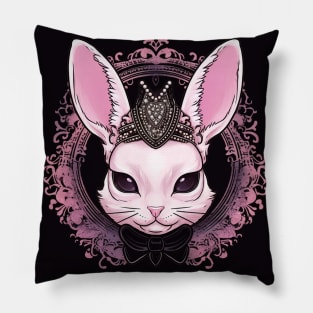 Victorian Rabbit Pillow