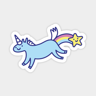 Unicorn Making Rainbows Magnet