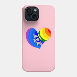 love peace and joy Phone Case