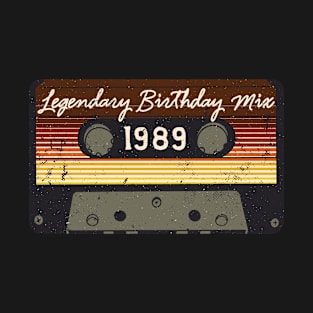 1989 Classic Vintage Retro Cassette Tape Birthday Mix T-Shirt