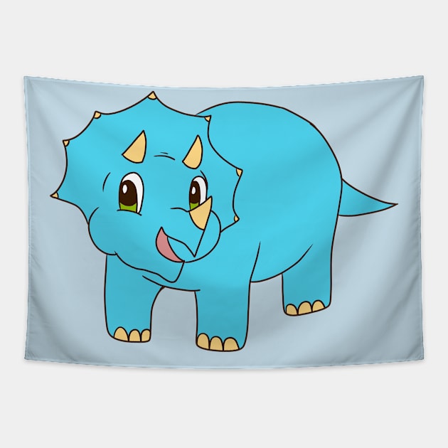 Triceratops Tapestry by AndySaljim