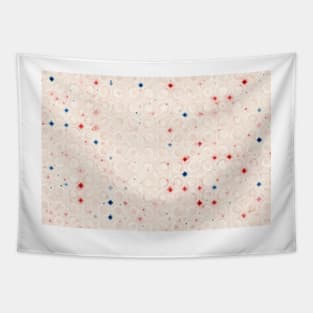 Red, white and blue star pattern Tapestry