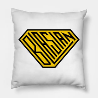 Blasian SuperEmpowered Shield (Black & Yellow) Pillow