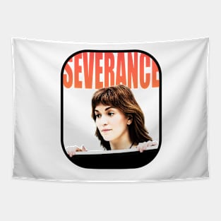 severance series Britt Lower fan works graphic design by ironpalette Tapestry