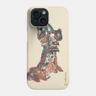 Japanese Lady with colorful dress Phone Case