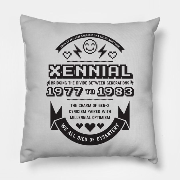 Xennial Pillow by machmigo