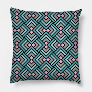 Geometric Pattern Art Pillow