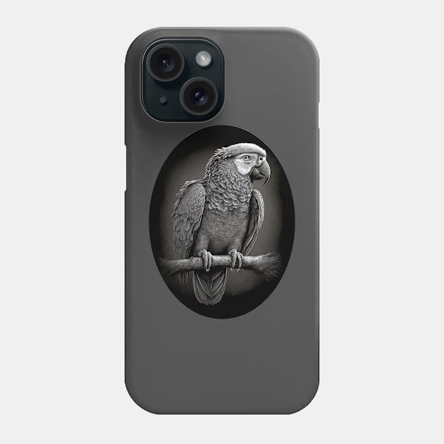 African Grey Parrot Phone Case by JonHerrera