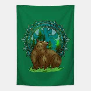 Bear Mandala Tapestry