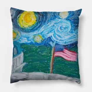 Starry Night Flag Pillow