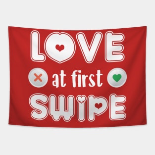 Love at first swipe Tapestry