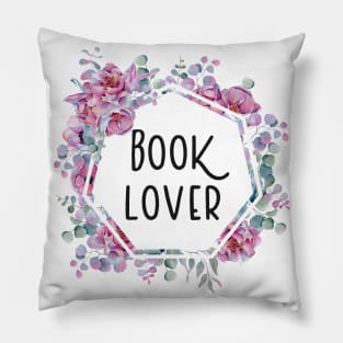 Booklover Flowers Pillow