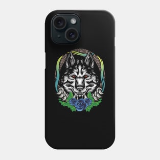 Wolf ready to pounce on prey Phone Case