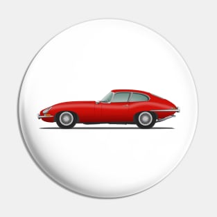 E Type Series 1 Coupe Carmen Red Pin