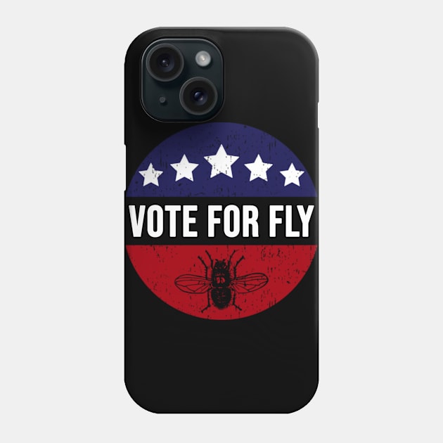 Vote For Fly - Mike Pence Fly On Head Funny Phone Case by dokgo