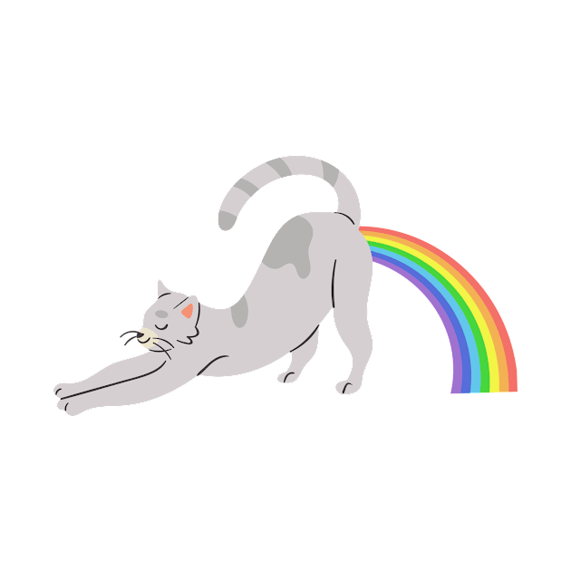 Cat Pooing Rainbow 01 by RakentStudios