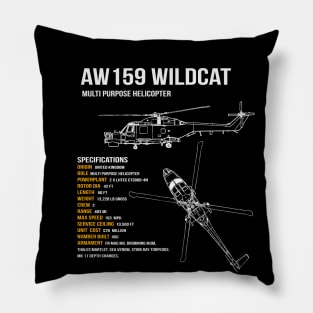 AW159 Wildcat Helicopter Pillow