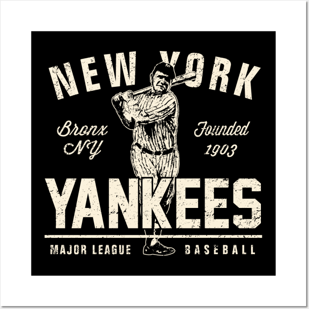 1957 New York Yankees Art Long Sleeve T-Shirt by Row One Brand - Fine Art  America