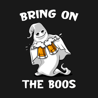 Ghost Beer Halloween Bring On The Boos T-Shirt