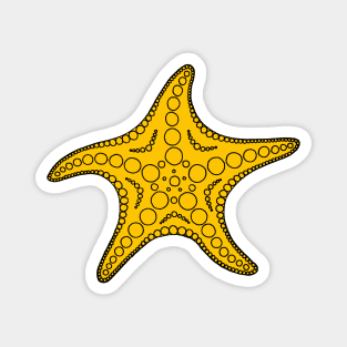 Starfish (black/yellow) Magnet