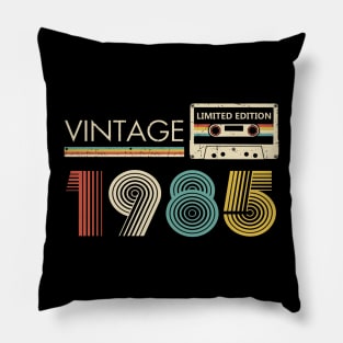 38th Birthday Vintage 1985 Limited Edition Cassette Tape Pillow