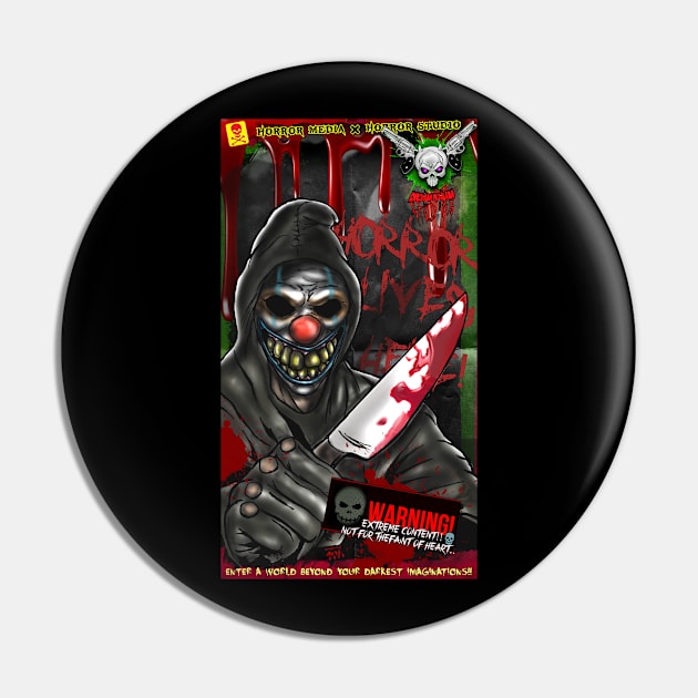 Kaptain Too Sweet The Clown Pin by DR3AM R3A£M STUDIOS