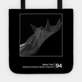 Aphex Twin - Selected Ambient Works Vol II / Minimalist Style Graphic Design Tote