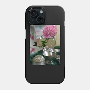 Pink Peony on Table Phone Case