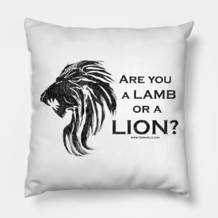 Are You A Lamb or A Lion? Pillow