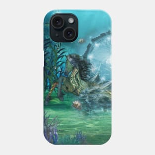 Awesome steampunk seahorse Phone Case