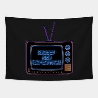 Retro TV | Marry and Reproduce | Pop Art Tapestry