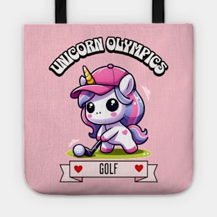 Golf Unicorn Olympics 🏌🏼‍♀️🦄 -  Tee Up Cuteness! Tote