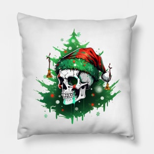 Christmas Skulls Pillow